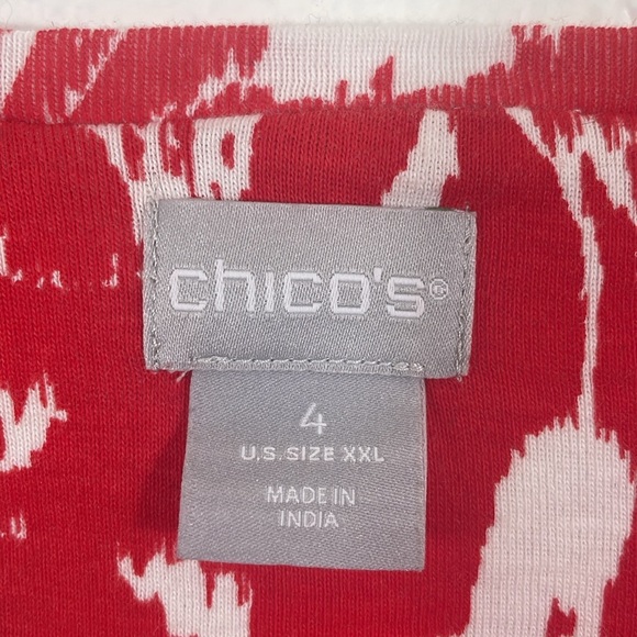 Plus size Chico’s Pima Everyday Paisley Elbow Tee size 4 - Picture 5 of 6